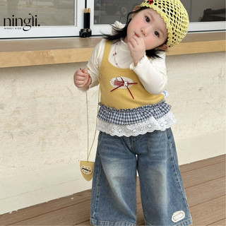 Bộ Đồ Bé Gái Phong Cách Mới Trẻ Em Thời Trang Quần Áo Thời Trang Cho Bé Denim Bộ Đồ Ba Mảnh