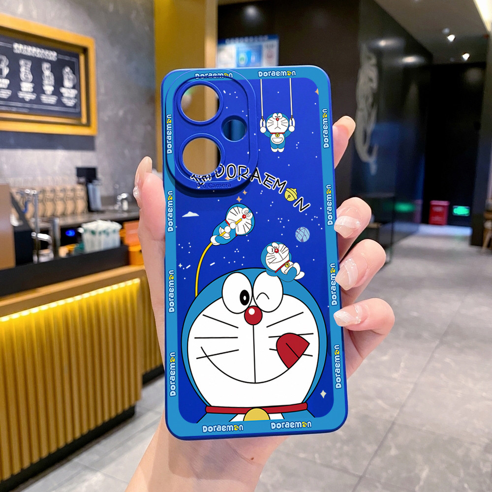 Tương thích với VIVO Y28 Y03 Y18 Y17S Y27 Y15S Y02S Y36 Y33S Y12A Y01 Y1S Y20A Smile Doremon Vỏ Bảo Vệ Ống Kính