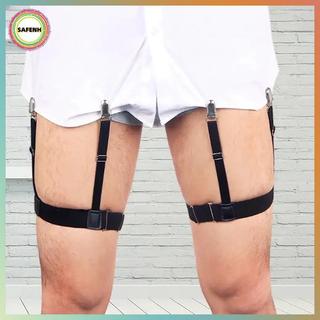 SAFENH Áo Sơ Mi Nam Thắt Lưng Có Chống Trơn Trượt Loing Kẹp Quý Ông Chân Đùi Treo Garters Dây Đeo Thời Trang Co Giãn Đồng Nhất VN