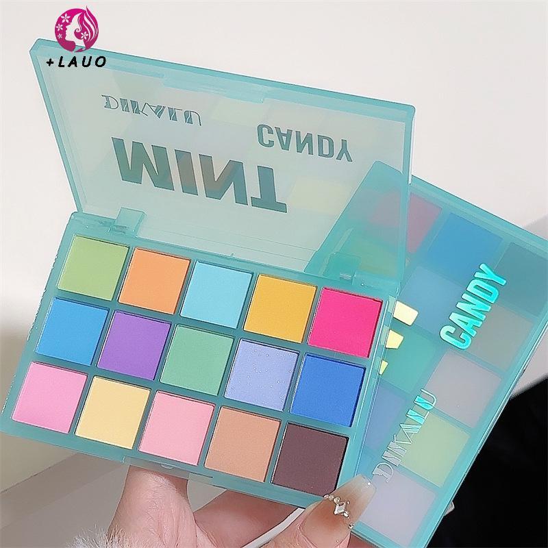 Springevenstar DIKALU Bảng Phấn Mắt Xanh Tím Lấp Lánh Ngọc Trai Matte Eye Shadow Shimmer Trang Điểm Lâu Dài Nữ Làm Đẹp Mắt Mỹ Phẩm Springevenstar