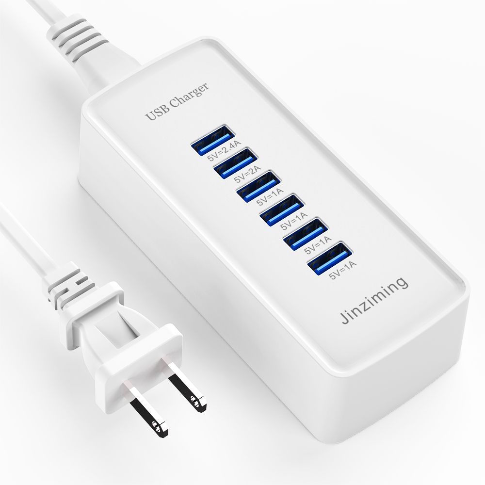Ổ Cắm Điện Ổ Cắm Jinziming 6 Cổng Usb Bộ Sạc Điện Thoại Di Động Bộ Sạc Thông Minh Nhiều Đầusb Ổ Cắm Cấp Nguồn Máy Tín...