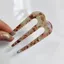Chân tóc kiểu Pháp MERIGGIARE, Dĩa tóc hình chữ U Acrylic, Dụng cụ tạo kiểu tóc sang trọng 3 Que tóc Prong Bun Sử dụng hàng ngày