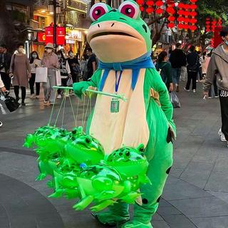 RO > Phát Sáng Xanh Bơm Hơi Bó Hoa Ếch Toad Ballon Rừng Động Vật Đồ Chơi Ngộ nghĩnh Trẻ Em Đảng Quà Tặng Sinh Nhật Trang Trí Đám Cưới Mới