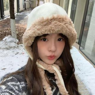 Mũ bảo vệ tai NCE chất liệu lông cừu dày, thiết kế ấm áp thoải mái dành cho hoạt động ngoài trời