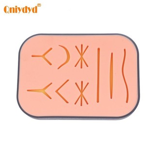 Miếng đệm thực hành khâu 3 lớp bằng silicone cho sinh viên y tế, mô hình mô phỏng tam giác, có thể tái sử dụng