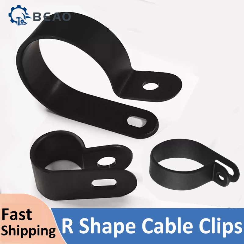 Kẹp cáp Nylon loại R Chất lượng cao Khóa dây cố định Đường kính lỗ 3,2mm ~ 25,4mm