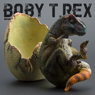 Mô hình đồ chơi ấp trứng khủng long rắn Jurassic T-Rex và Spinosaurus Baby Figurine Set