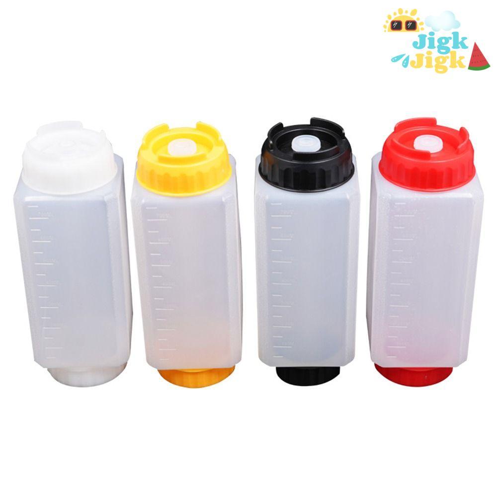 Chai Nước Sốt JiKK, In First Out First 700ml 24oz Chai Bóp, Chai Đựng Salad Nhựa Dung Tích Lớn Hai Đầu Bếp Dã Ngoại