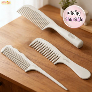 【BabyJoy】Lược chải tóc chống tĩnh điện cao cấp,thiết kế răng lược sóng mềm dẻo,chống rối và ngăn bụi bám
