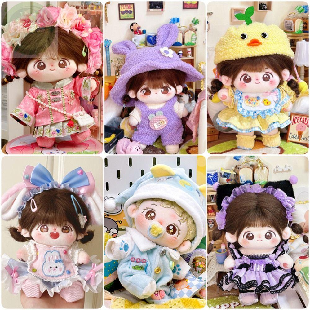 Quần áo búp bê FLAZEA, Phụ kiện băng đô búp bê Cotton 20cm BJD, Đồ chơi Cosplay thủ công đáng yêu OB11 Váy Lolita Đồ chơi trẻ em