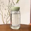 Nắp nước bỏ túi mùa hè JVSUB, Cốc trà học sinh trong suốt 300ml, có thước đo bằng bình nước nhựa lọc trà