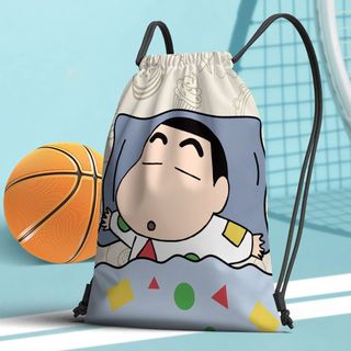 Hoạt Hình Hoạt Hình Sinh Viên Crayon Shin-Chan Series Sinh Viên Dây Rút Túi Bảo Quản Vai Đôi Dung Tích Lớn Túi Bóng Rổ Di Động Có Giá Trị Cao