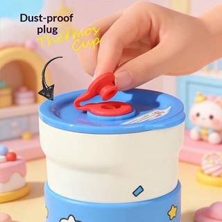 Cốc giữ nhiệt bằng thép không gỉ Crayon Shin-Chan Hoạt hình Hàng hóa Dễ thương Phong cách mới Cốc nước ống hút cầm tay có giá trị cao