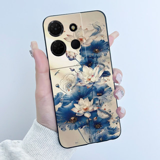 Ốp Cho TCL 503 T442M T442A Ốp Điện Thoại Thẩm Mỹ Sang Trọng Dễ Thương Thoáng Mát Bé Trai Bé Gái Silicon Mềm Bảo Vệ Mặt Sau Vỏ TPU Màu Đen