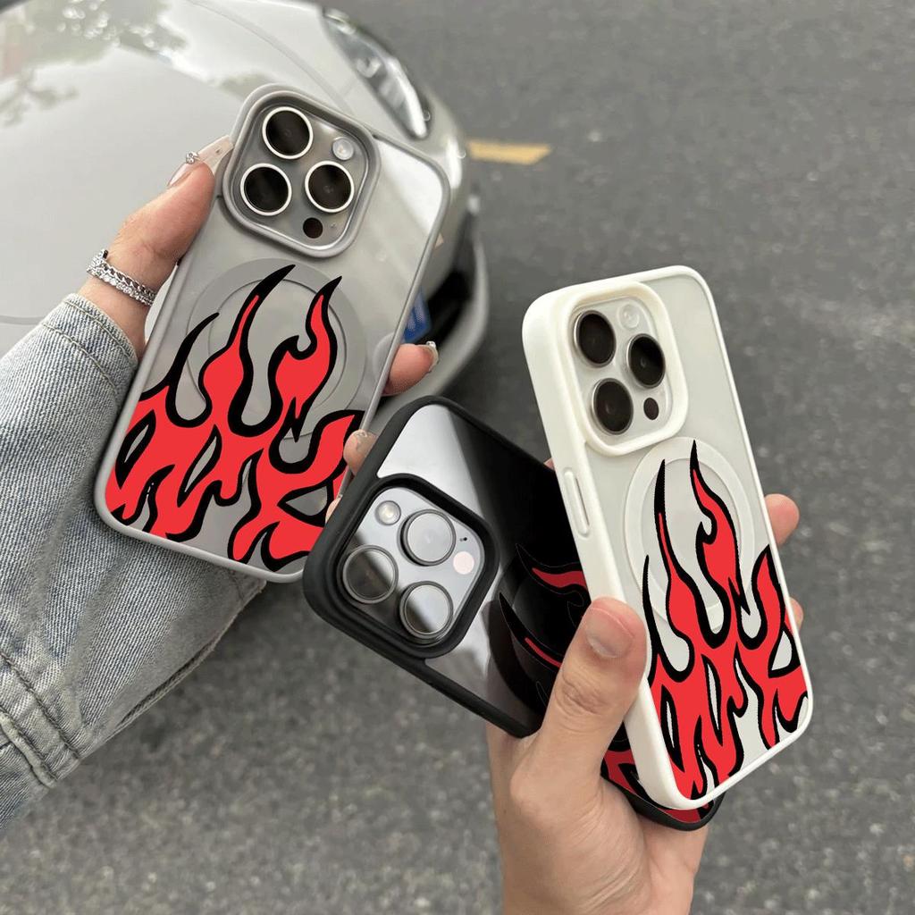 Flame Maniac mô hình cho iPhone1716promax hút từ trường hợp 1514plus mới