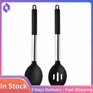 Bộ thìa nấu ăn bằng silicon không dính, dụng cụ nhà bếp lớn chịu nhiệt