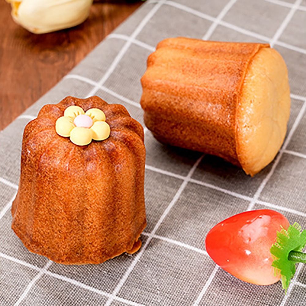 Khuôn Cannele JUIC, Chảo Cupcake khoang 4 / 6 / 9 / 12 bằng thép Carbon, Dễ dàng làm sạch hiệu quả truyền nhiệt cao Lớp phủ chống dính Muffin Khay làm Muffin