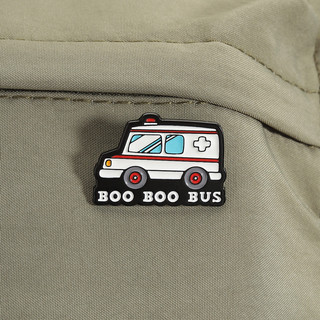 Paramedic EMTs Huy hiệu kim loại 'BOO BOO BUS', phụ kiện ba lô phong cách xe cứu thương