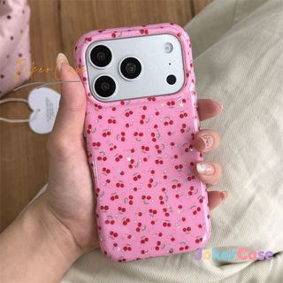 Ốp Lưng Cho Iphone 11 13 17 16 15 14 12 Pro Max 17Air 8 15 16 14 Plus X XR XS Max Bìa mềm Sweet Cherry New Imd