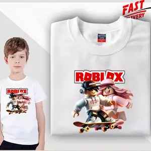 trẻ em MC-PRINTED unisex Áo thun Roblox 2