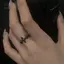 Nhẫn hình ngôi sao chéopunk gothic, màu sắc tùy chọn, món quà trang sức độc đáo Y2K