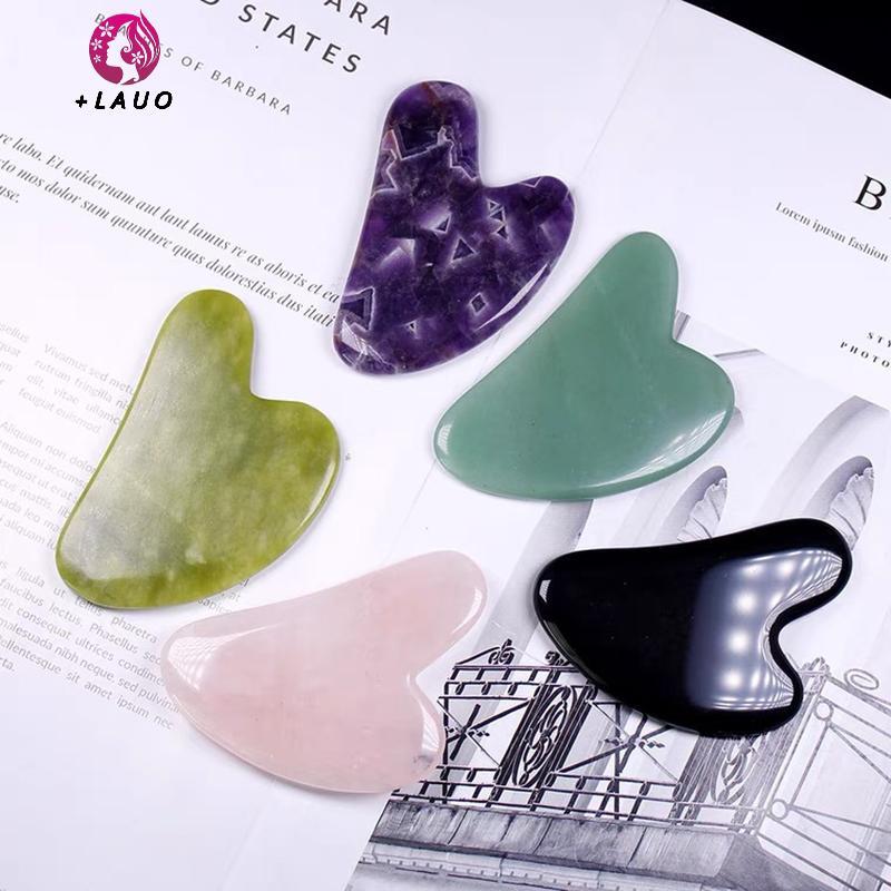 Springevenstar 1 Đá Mới Gua Sha Massage Ban Cho Mặt Hoa Hồng Thạch Anh Guasha Tấm Ngọc Mặt Máy Mát Xa Cạp Dụng Cụ Cho Mặt Ne Ba Body Springevenstar