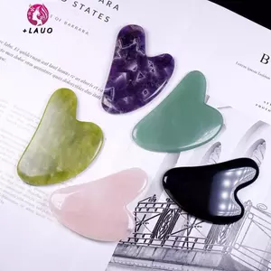Springevenstar 1 Đá Mới Gua Sha Massage Ban Cho Mặt Hoa Hồng Thạch Anh Guasha Tấm Ngọc Mặt Máy Mát Xa Cạp Dụng Cụ Cho Mặt Ne Ba Body Springevenstar