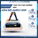 [Hàng mới về] Bộ Karaoke Ô Tô 1 Mic và 2 Mic Không Dây Dùng Cho Màn Hình Android Kèm Bộ Amply DSP Cắm Giắc Zin  — ảnh 1