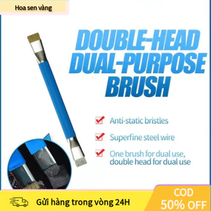 【COD】Chổi 2 đầu lông dày và kim loại, phù hợp bảo dưỡng và sửa chữa các linh kiện điện tử nhỏ gọn, chi tiết.