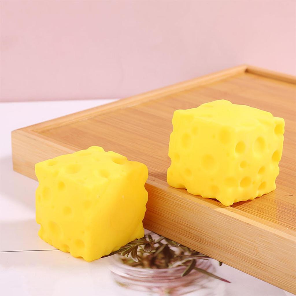Phô Mai Vàng Bóp Đồ Chơi Mềm Mochi Phục Hồi Cảm Giác Thư Giãn Cảm Giác Phô Mai Khối Squishy Đồ Chơi