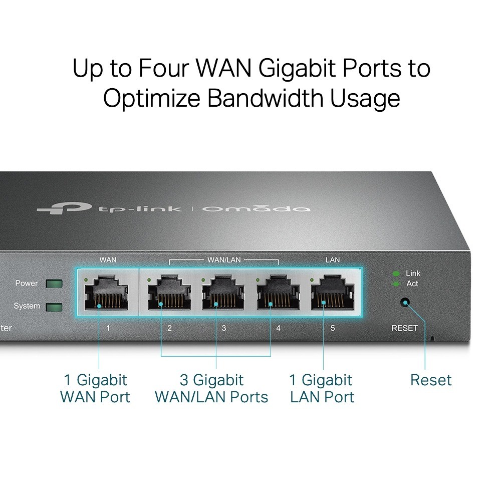 [FreeShip] [Chính hãng] Thiết bị cân bằng tải TP-Link TL-ER605 (4 cổng WAN/ 55 User)