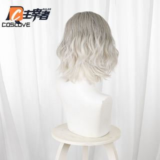 Tóc giả cosplay màu trắng xoăn dành cho nhân vật Grace trong trò chơi Resident Evil Requiem
