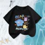 Monster Boys Đồ họa giản dị Áo sơ mi trẻ em mùa hè tay ngắn thoáng khí dáng rộng vừa vặn Đồ chơi hàng đầu