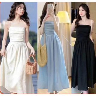 Váy 2 dây cúp ngực dáng dài, Váy đi biển nhiều màu trẻ trung siêu xinh, Váy đầm nữ tiểu thư