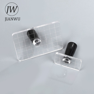 JIANWU Acrylic Tay Cầm Trong Suốt Hình Chữ Nhật Chất Liệu Cắt Silicon Tem Sáng Tạo DIY Tạp Chí Đồ Dùng Học Sinh Văn Phòng Phẩm