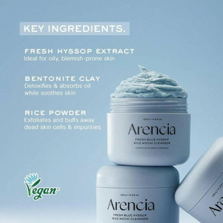 Arencia Royal Blue Hyssop Rice Mochi Cleanser (120g) Cleansing Paste