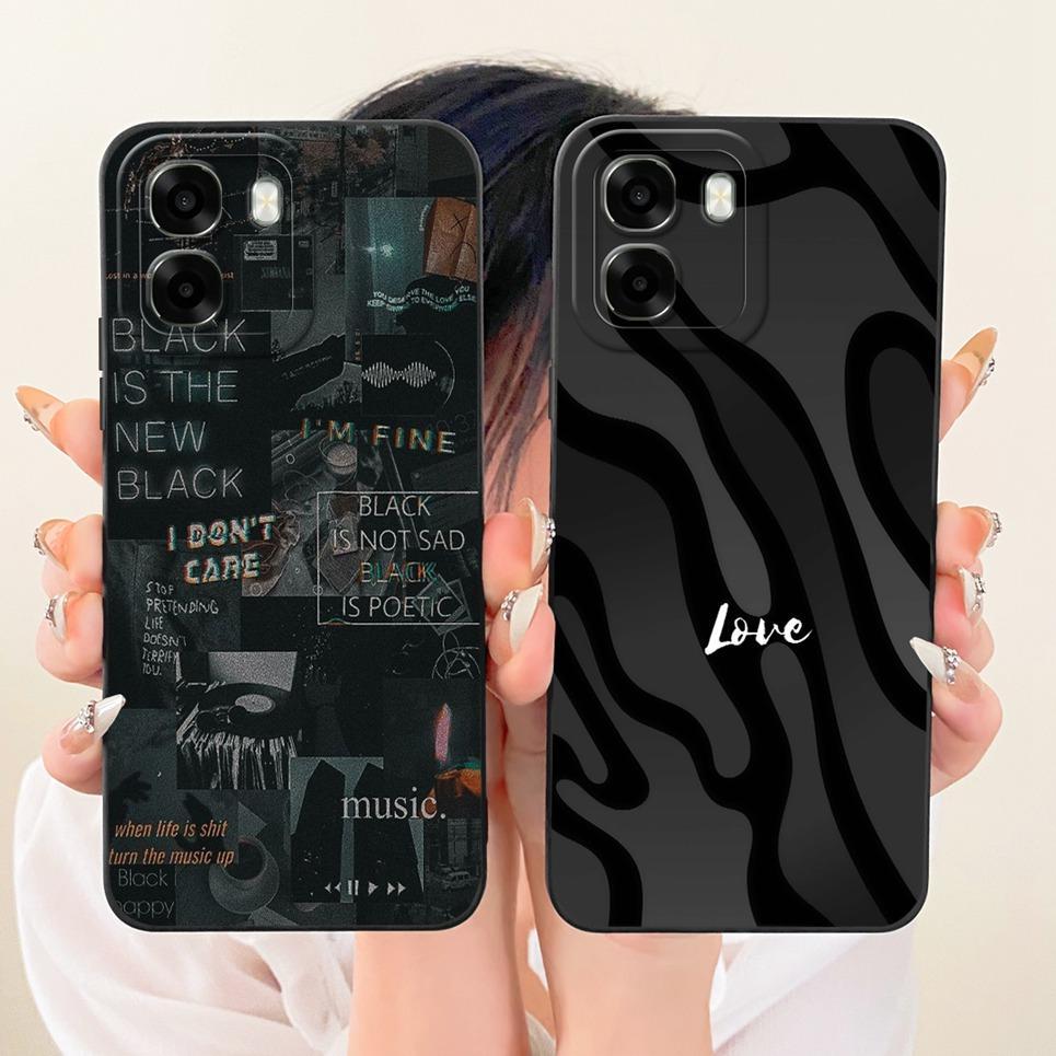 Thiết Kế Thời Trang Thẩm Mỹ Mèo Rồng Ốp Lưng Điện Thoại Oppo A6x A6c A6 4G 5G Vỏ Silicon Mềm Chống Sốc CPH2819 CPH2783