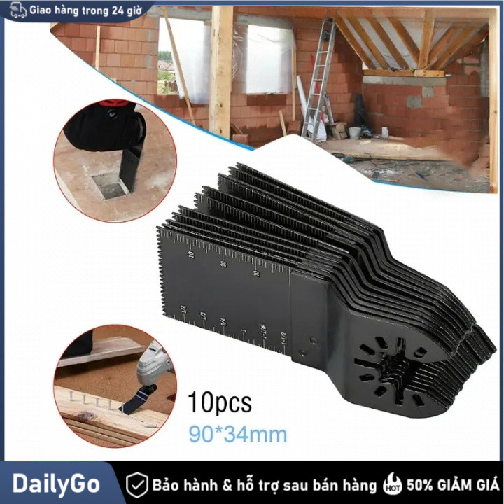 Bộ 10 dao rung gắn máy mài cắt cầm tay đa năng Lưỡi Cưa Cắt Rung Đa Năng，Bộ 10 Dao / 10 Lưỡi，Cắt chính xác, ít bavia