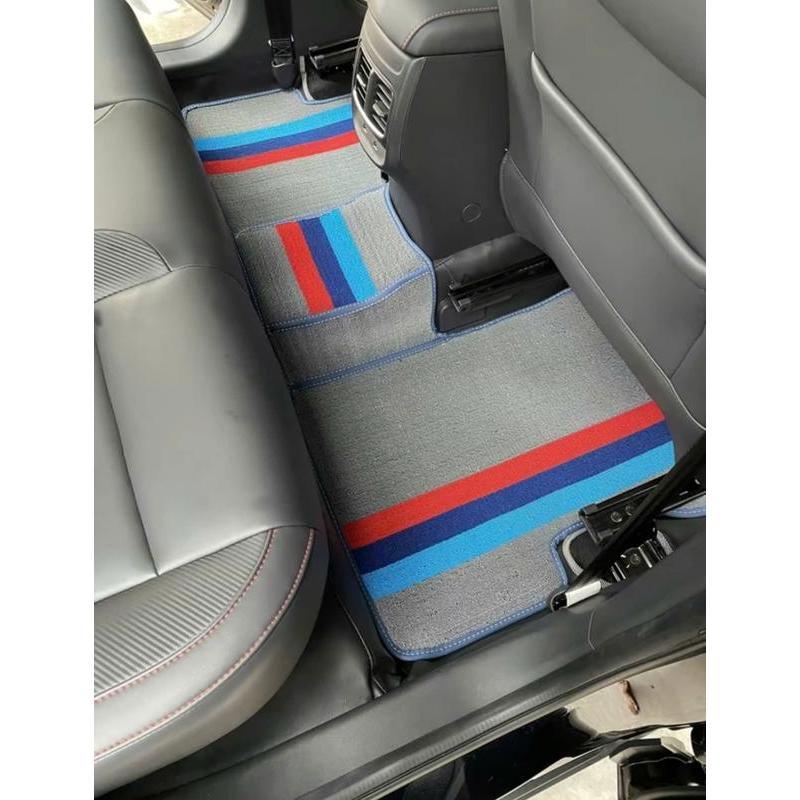 [4-7 chỗ] Thảm cước lót sàn xe ô tô 4-7 chỗ may sẵn bo viền theo form xe có khuy bấm