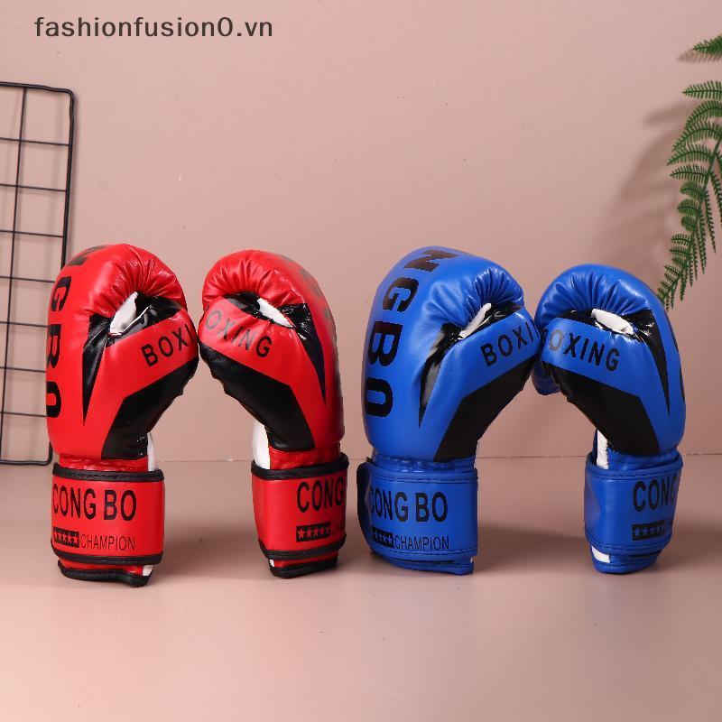[FHF] Găng Tay Tập Luyện Da PU Cho Trẻ Em - Thoáng Khí, Phù Hợp Tập Đấm Bốc & Muay Thai