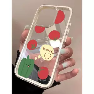 Bữa tiệc cà chua cho 16 trường hợp iPhone 17Air 3 trong 1 bezel 14 13 11Pro