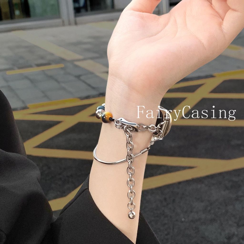 Dây đeo hàng đôi cho Xiaomi Mi 10 9 8 7 6 5 4 3 Dây đeo đồng hồ cho Mi Band 8 9 Hoạt động Vòng tay Trang sức Dây chuyền rắn Phụ kiện