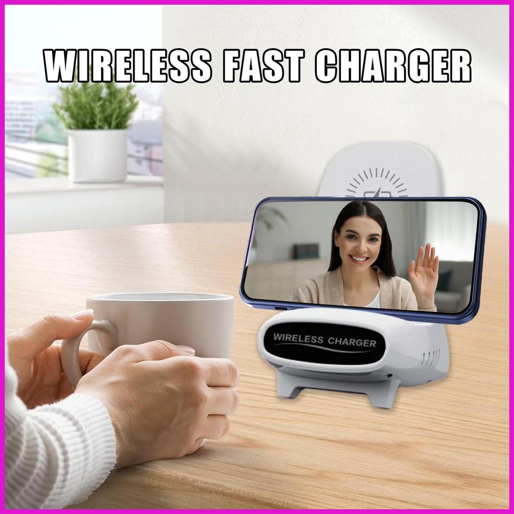 Giá đỡ điện thoại đa chức năng Đế sạc nhanh Ghế Mini Bộ sạc điện thoại không dây cho gia đình bạn bè lyuvn