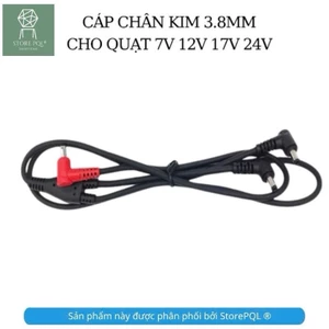 Dây cáp DC kết nối 2 Quạt vào Pin Áo Điều Hòa Cao Cấp, Gia cường chống đứt, không lo gián đoạn sử dụng