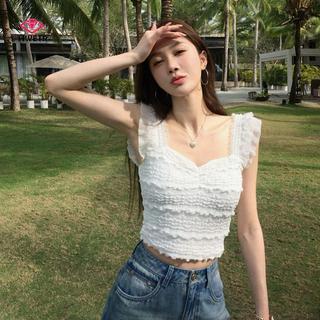 Áo Ngắn Nữ Ren Co Dãn, Phù Hợp Ngày Thường Và Lễ Hội