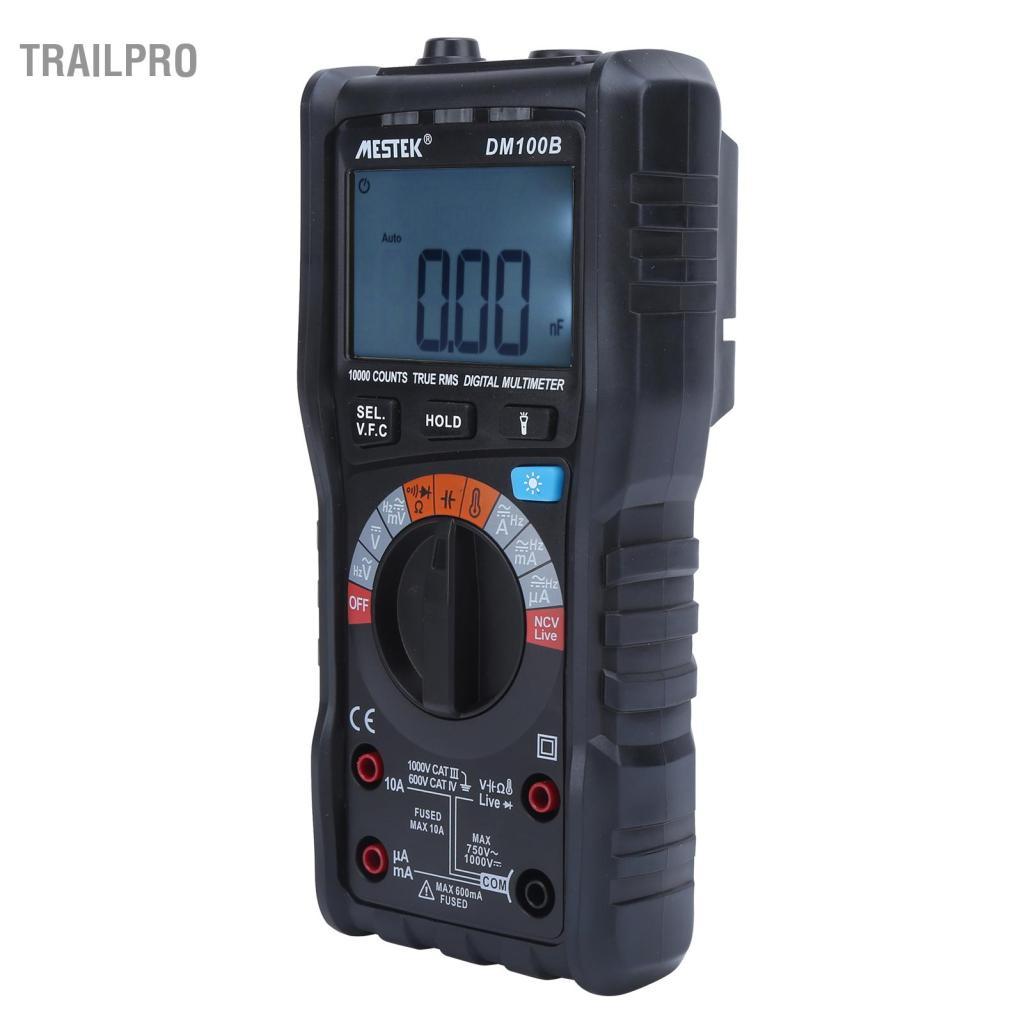 TrailPro Đồng hồ đo điện áp vạn năng DM100B di động cho ngành công nghiệp gia đình
