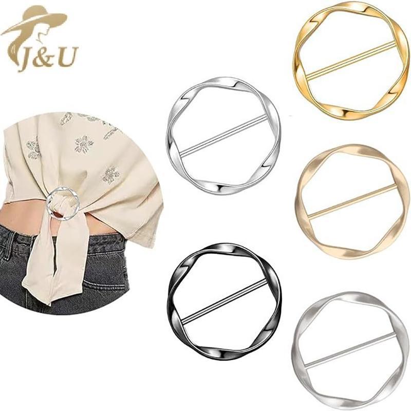 JU 5/6 Vòng Xoắn Ốc Hợp Kim Kẽm Cho Thắt Khăn Lụa - Phong Cách Châu Âu