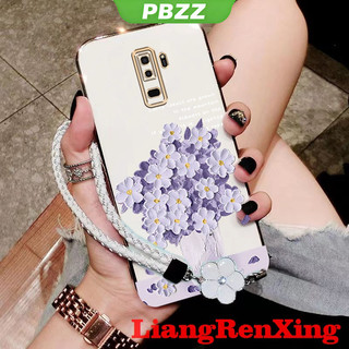 Ốp lưng samsung s9 plus samsung s9 ốp điện thoại hoạt hình hoa Vỏ mềm mạ điện silicon chống sốc Vỏ mịn thiết kế mới DDYHHS01