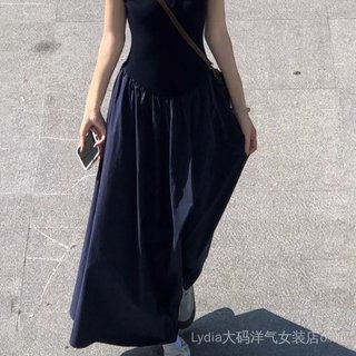 <![Giảm giá 10%!] Váy phong cách phương Tây plus size, cổ polo, dáng rộng, thoải mái hàng ngày