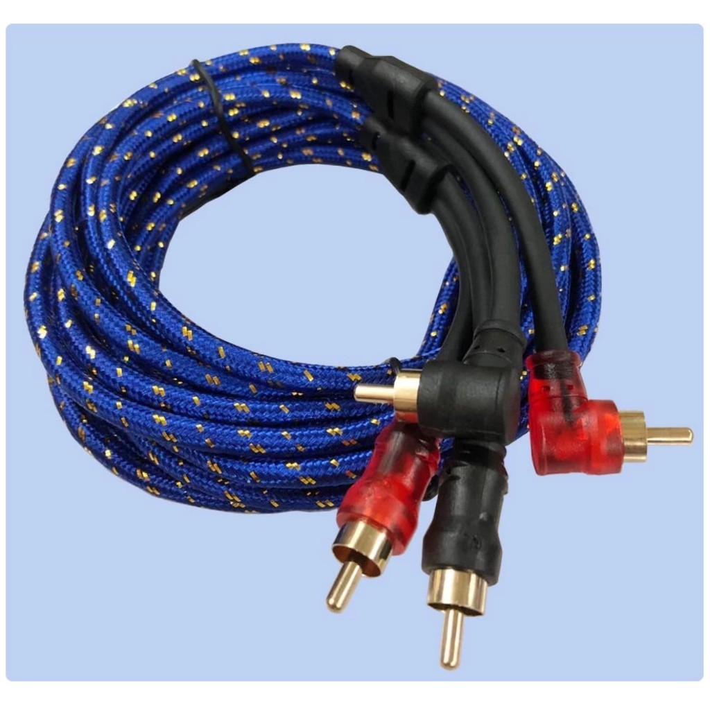 Dây cáp AV âm thanh 4 đầu bông sen RCA đa dạng chiều dài cho loa sub Dây AV 2 Ra 2，Kết nối hệ thống âm thanh